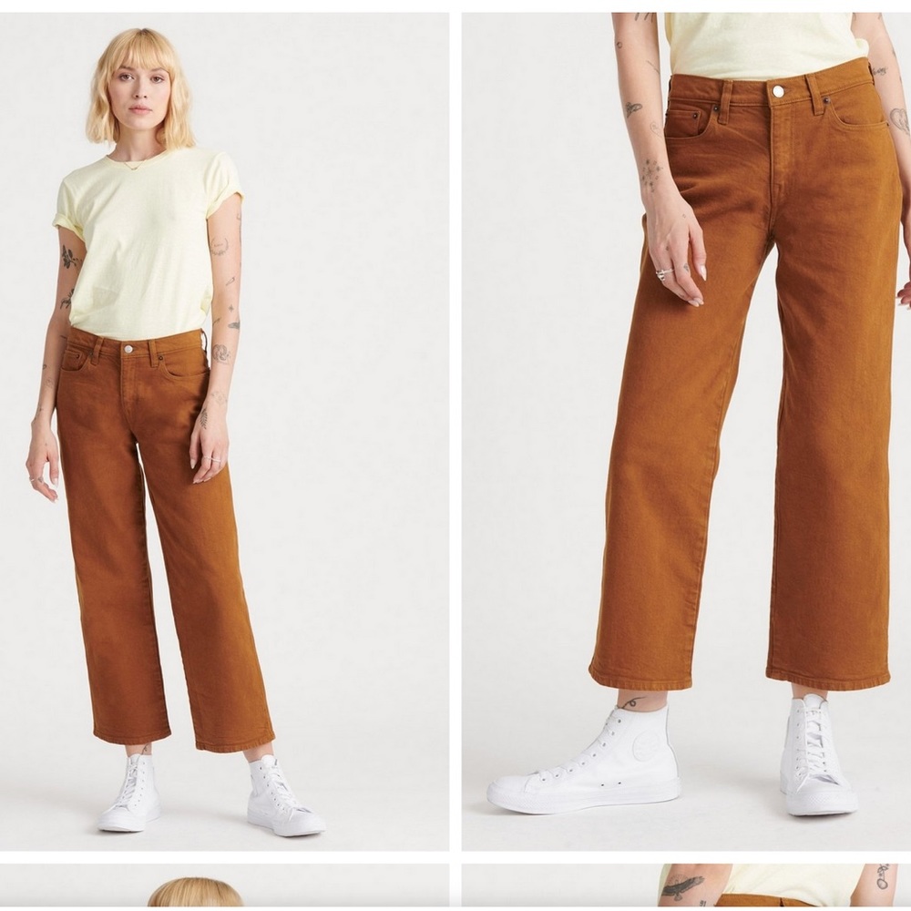 Lucky brand Golden Crop Wide leg Jean
